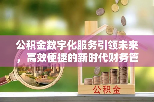 板桥公积金数字化服务引领未来，高效便捷的新时代财务管理