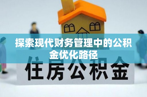 板桥探索现代财务管理中的公积金优化路径