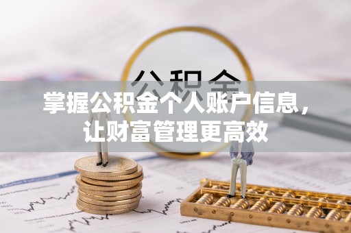 板桥掌握公积金个人账户信息，让财富管理更高效