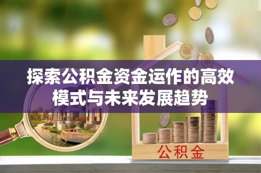 板桥探索公积金资金运作的高效模式与未来发展趋势