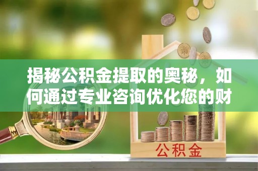 板桥揭秘公积金提取的奥秘，如何通过专业咨询优化您的财务规划